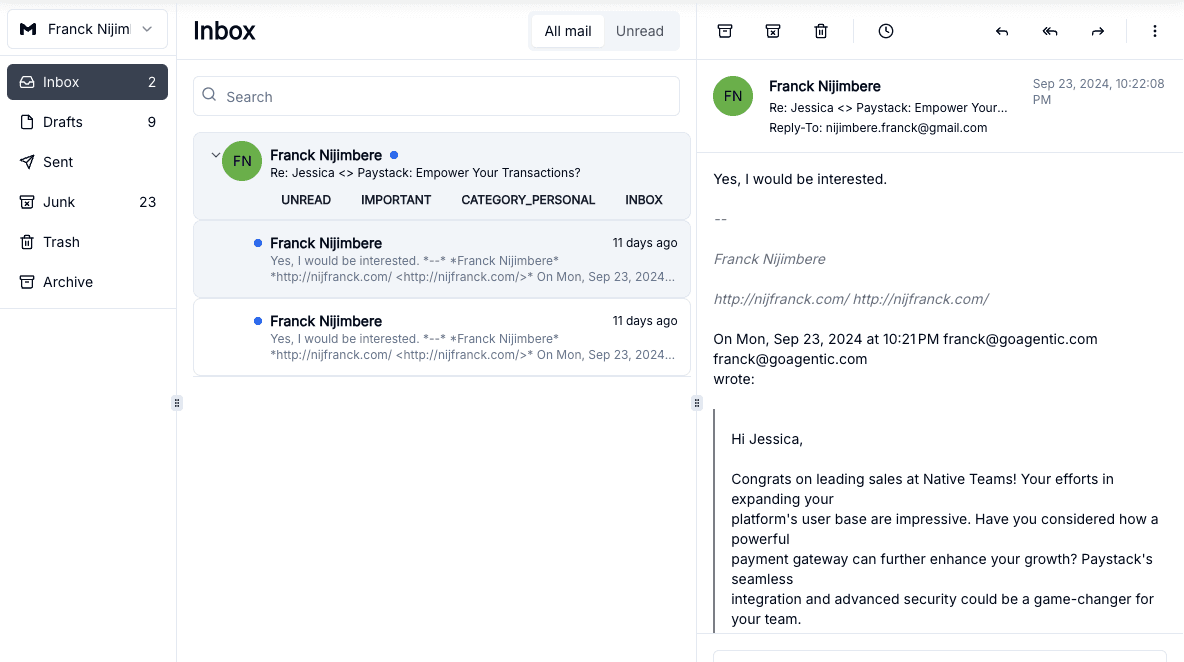 Unified AI-Powered Inbox